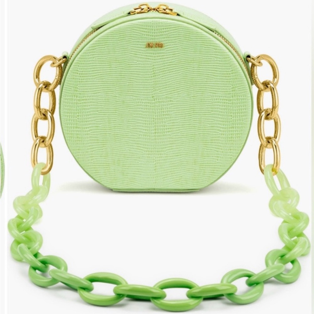 JW Pei Luna Acrylic Chain Circle Bag